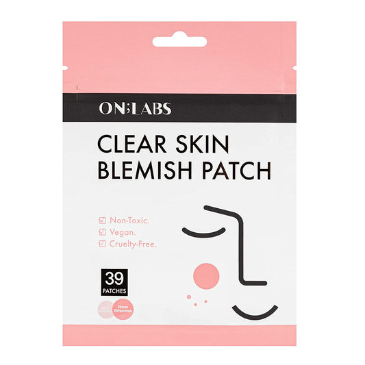 ON;LABS Clear Skin Blemish Patch - (39 Counts 2 Sizes), Invisible Hydrocolloid Acne Patch with Tea Tree Oil & Absorbing Cover, Blemish Spot, Skin Care, Facial Stickers