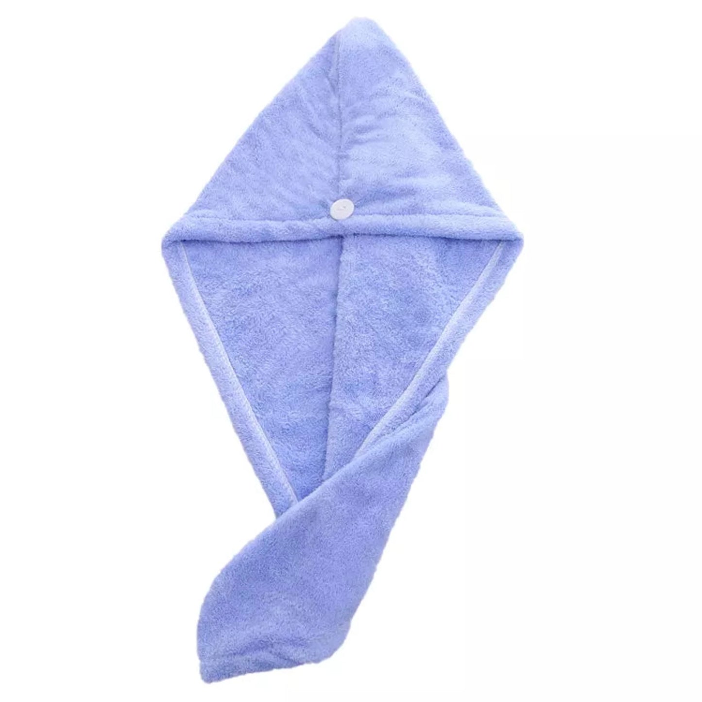 Absorbent quick-drying fleece microfiber hair towel